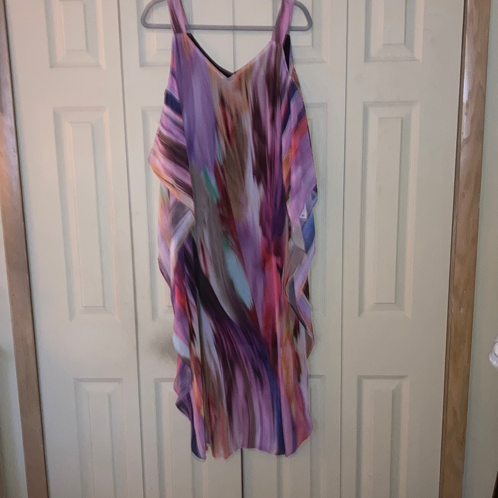 Lady multi color dress